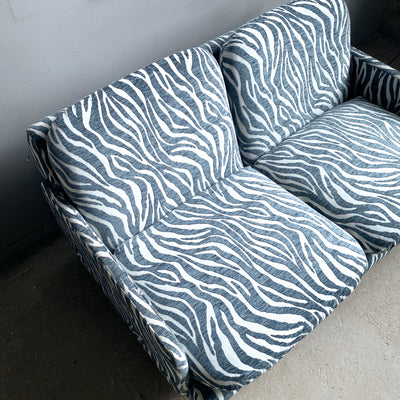 2-sits soffa i zebratyg