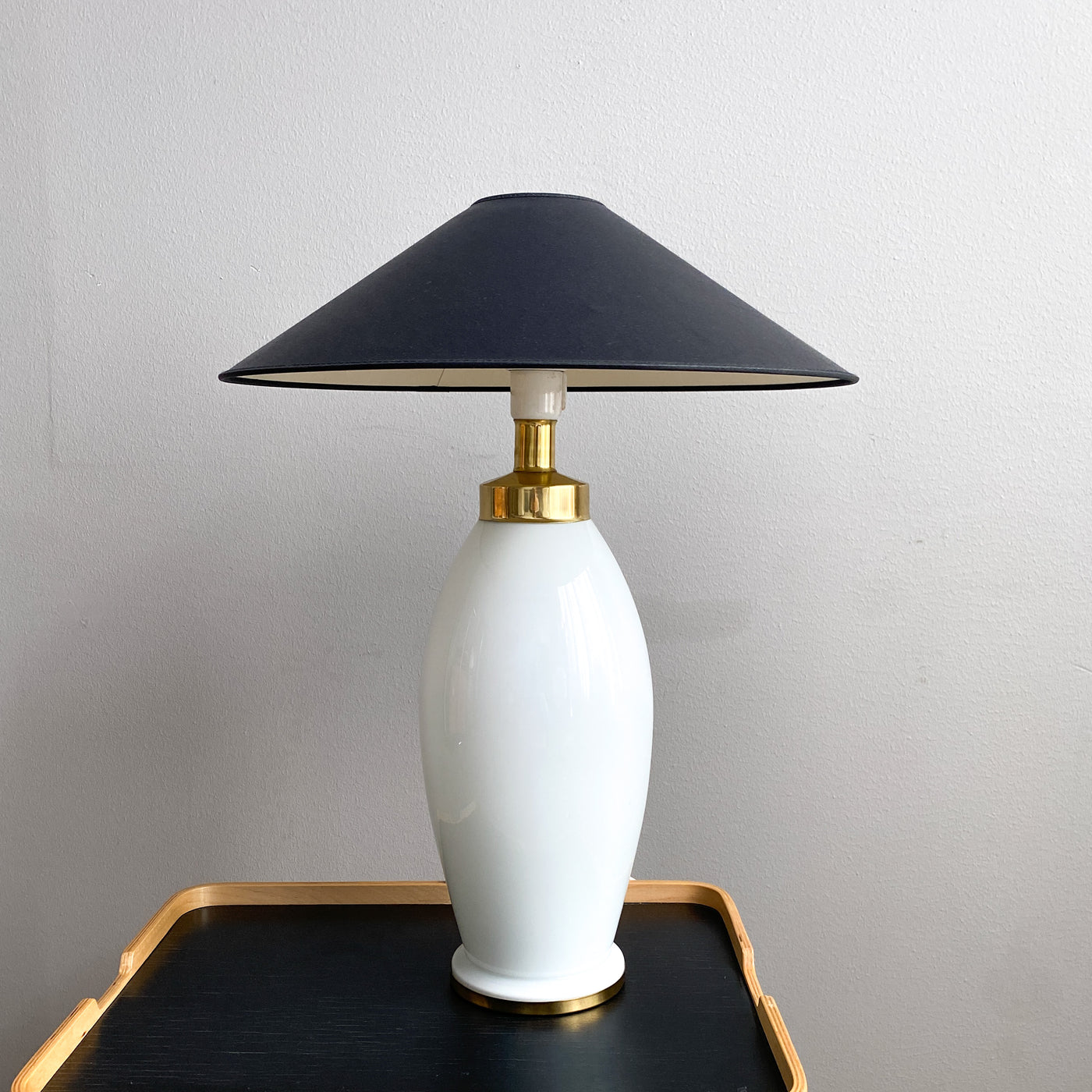 Bordslampa med belysning i foten - IKEA, 80-tal