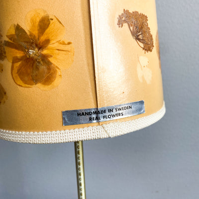 Bordslampa EAE och skärm med torkade växter