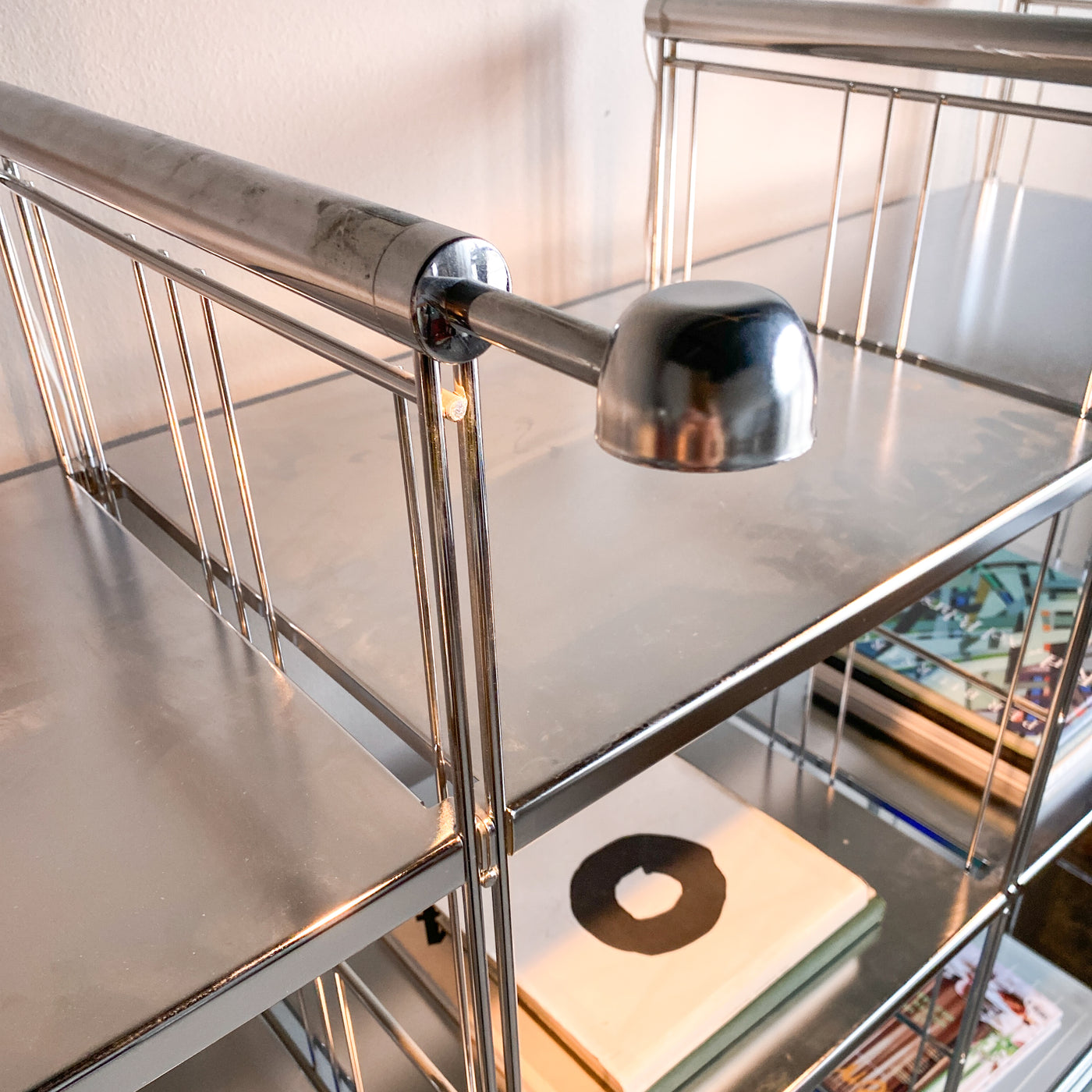 Hyllsystem i metall och glas - Balton, 90/2000-tal