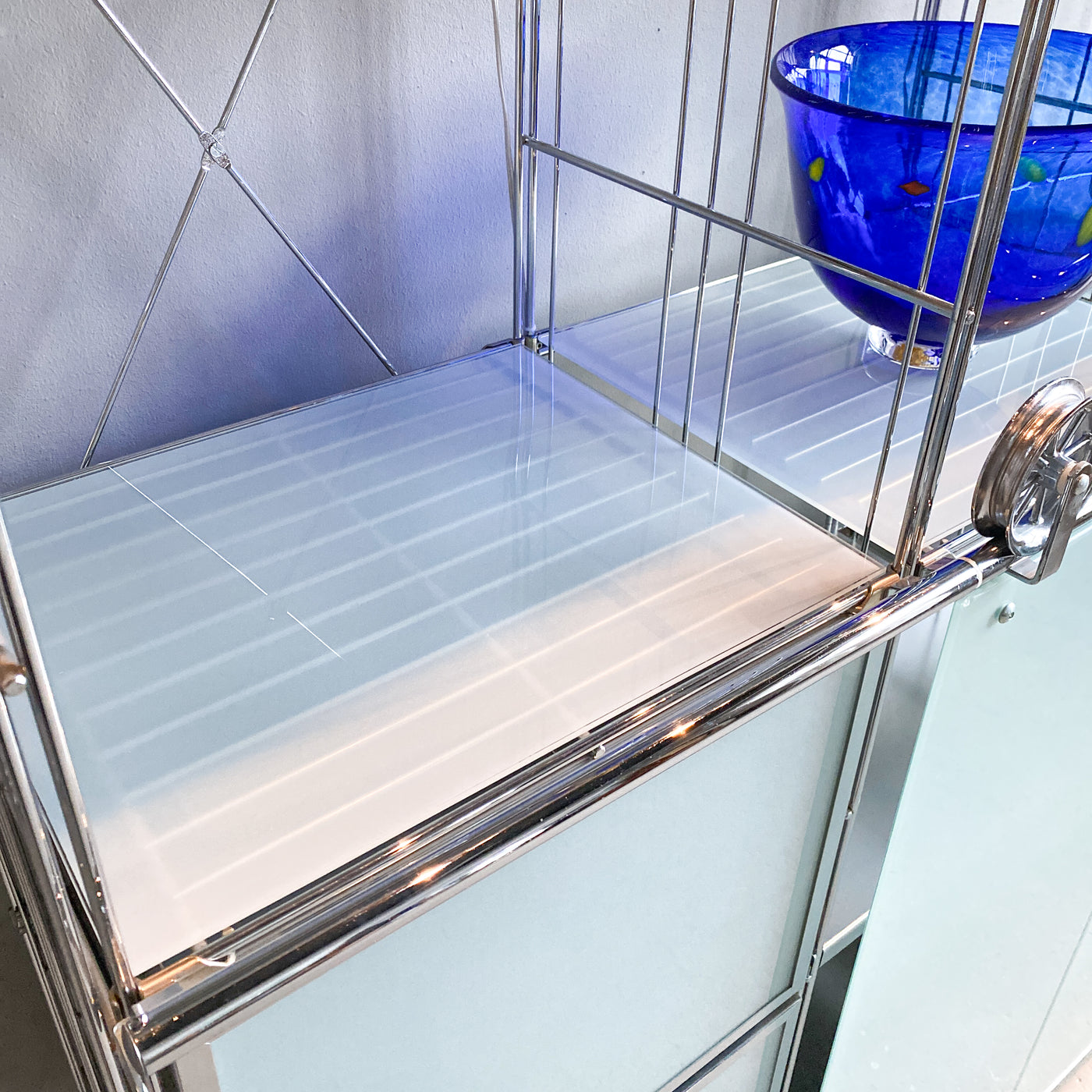 Hyllsystem i metall och glas - Balton, 90/2000-tal