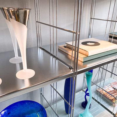 Hyllsystem i metall och glas - Balton, 90/2000-tal