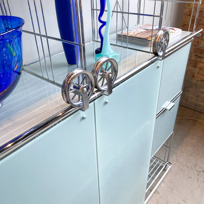 Hyllsystem i metall och glas - Balton, 90/2000-tal