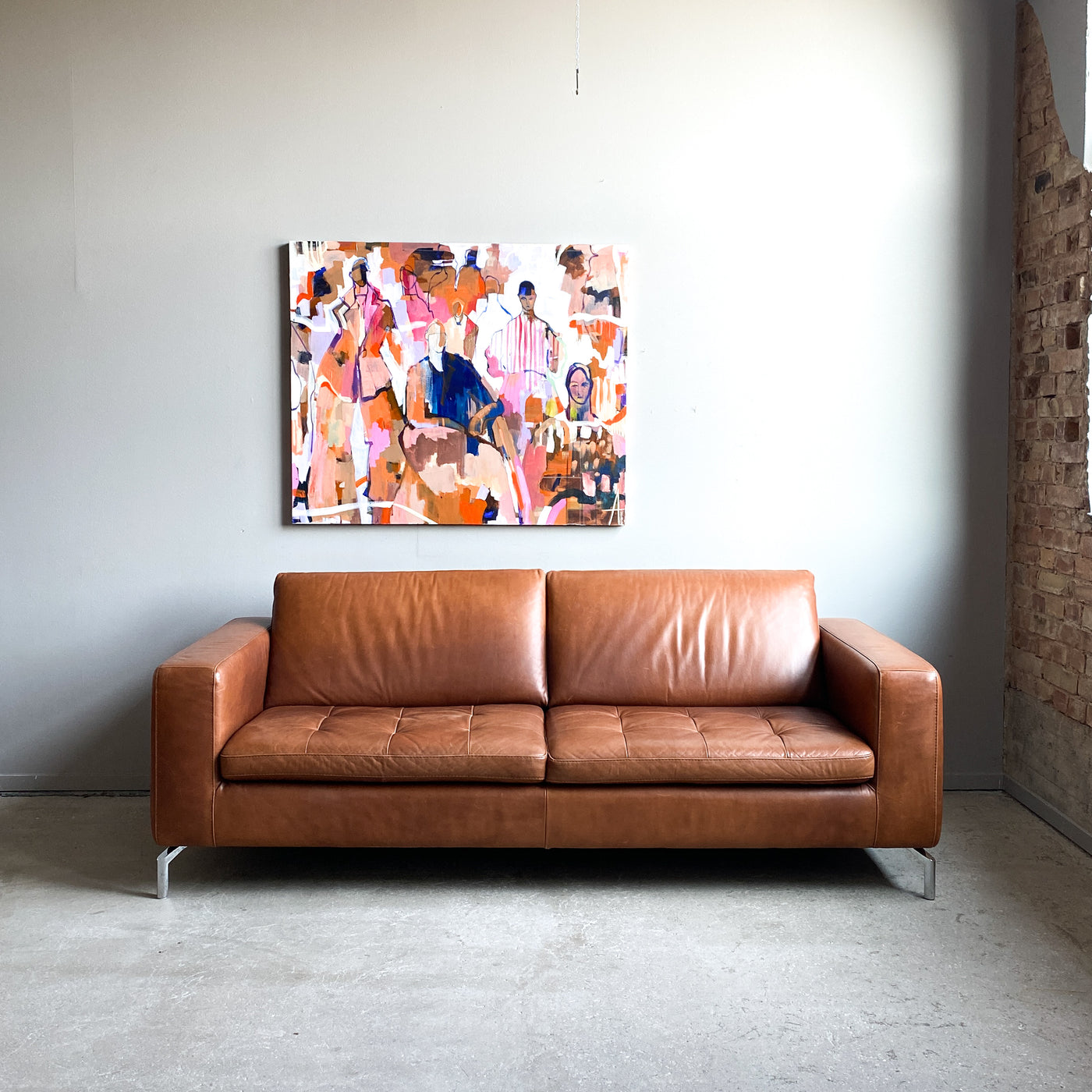 3-sits skinnsoffa - Savoy, Natuzzi, Italien
