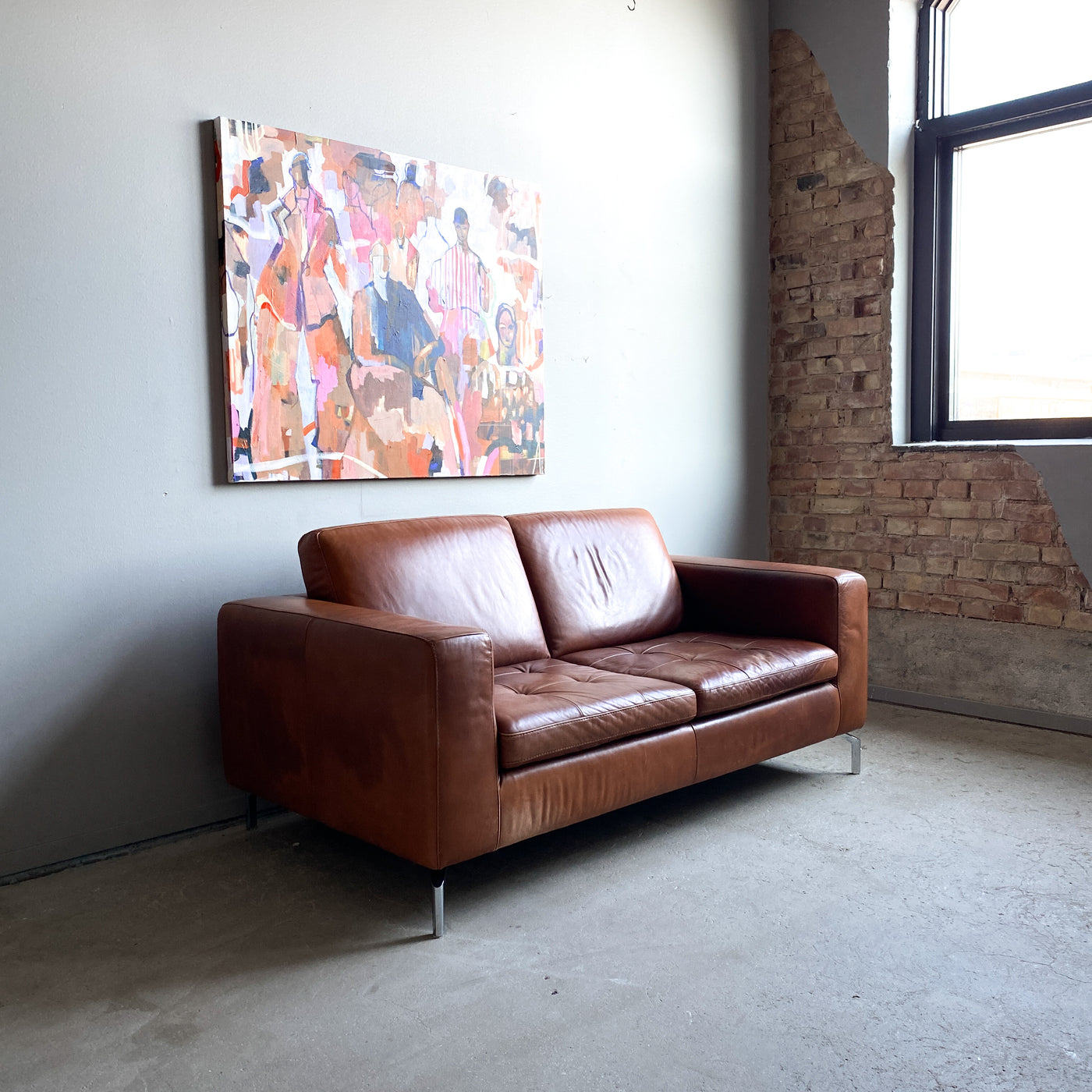 2-sits skinnsoffa - Savoy, Natuzzi, Italien