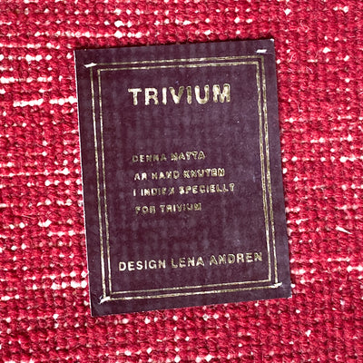 Handknuten ullmatta - Lena Andrén, TRIVIUM