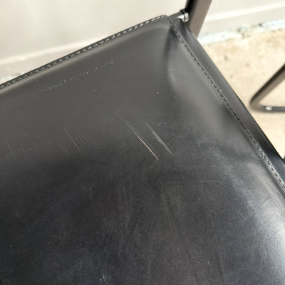 Klappstol i skinn - Tamara, Arrben, Italien, 80-tal