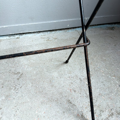 Brickbord i teak och metall - 50/60-tal