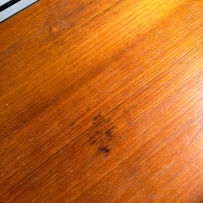 Brickbord i teak och metall - 50/60-tal