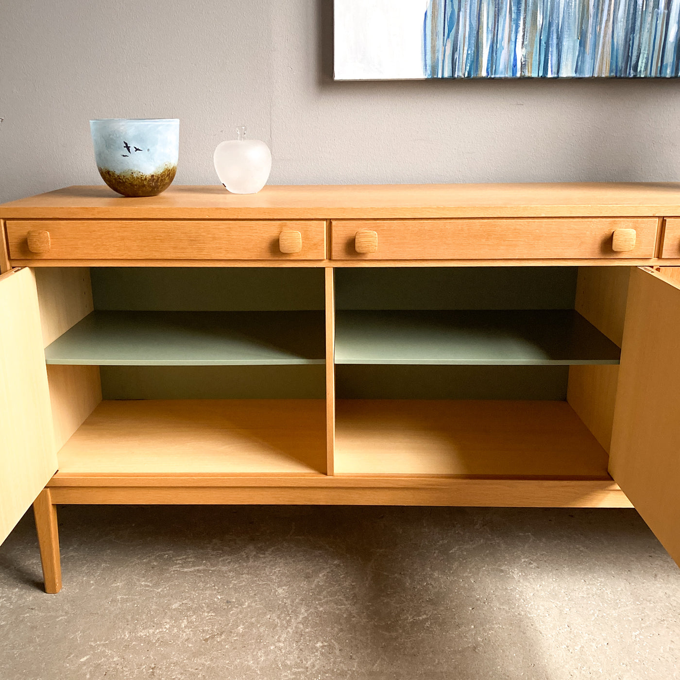 Sideboard i ek - 60-tal