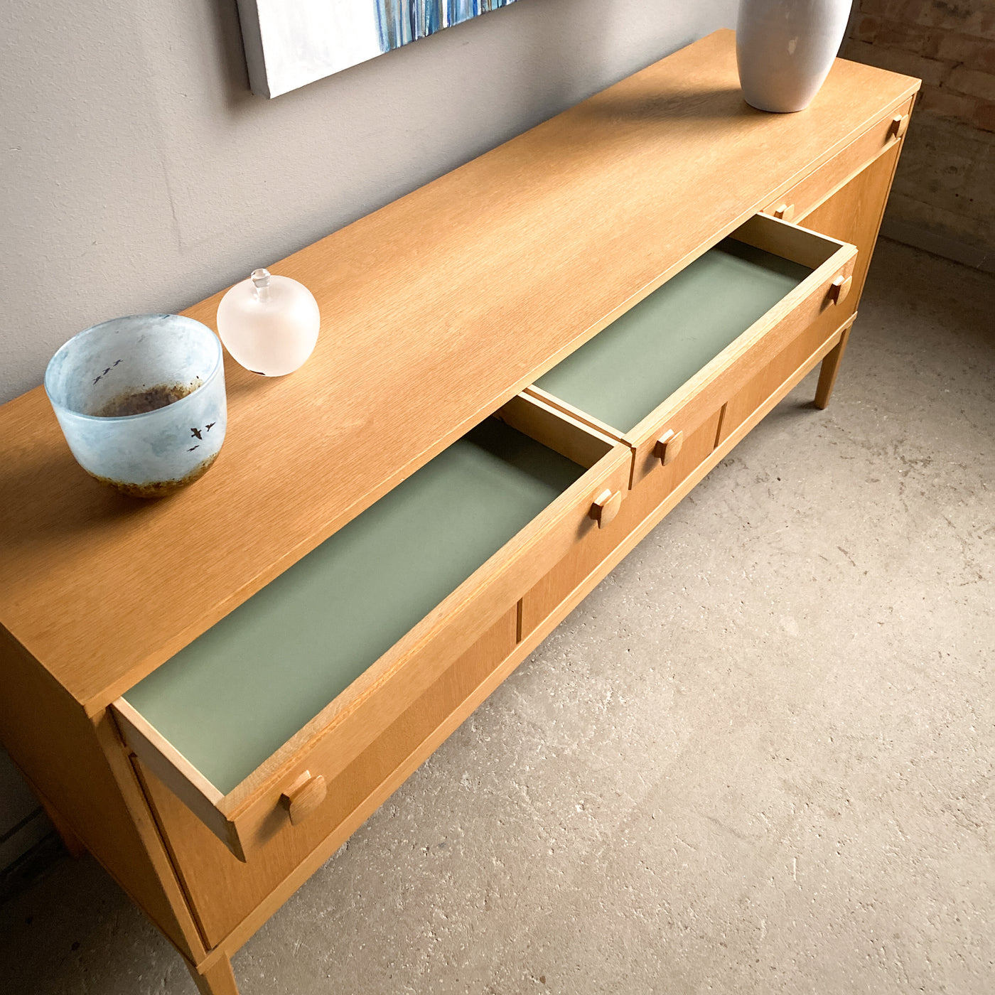Sideboard i ek - 60-tal