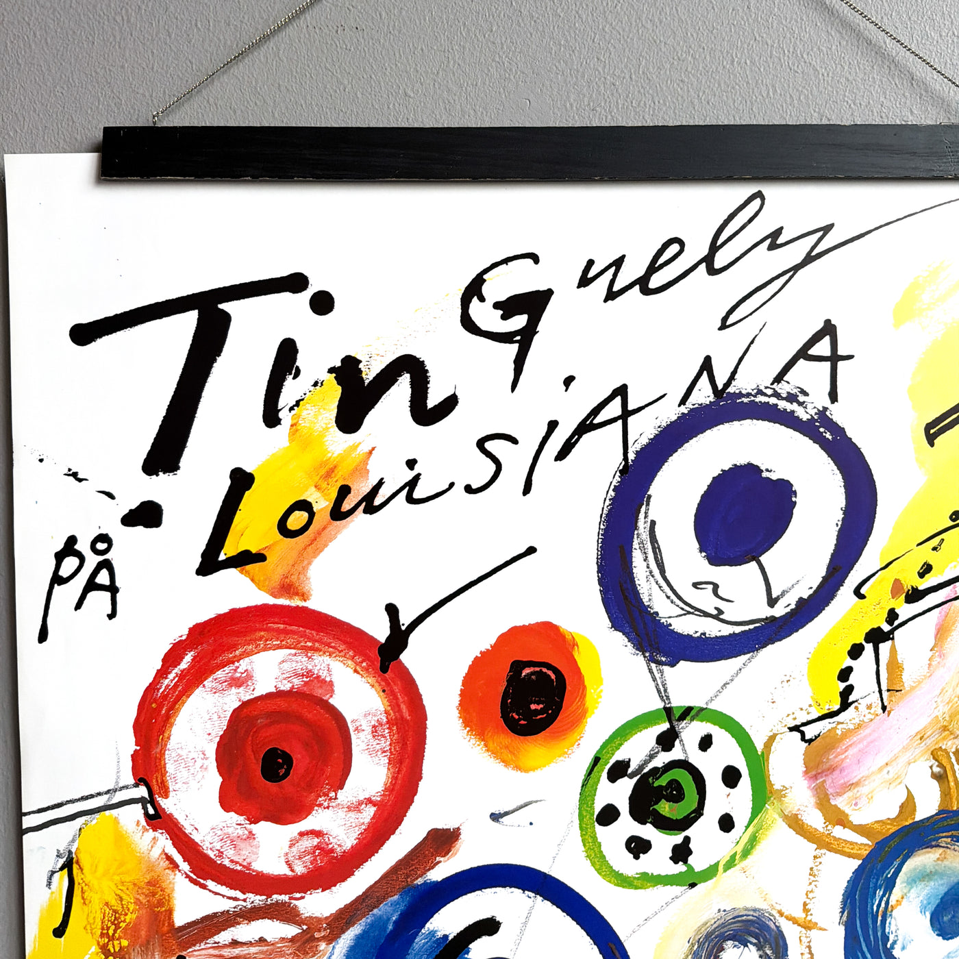 Utställningsaffisch Jean Tinguely, Louisiana Museum, 1986