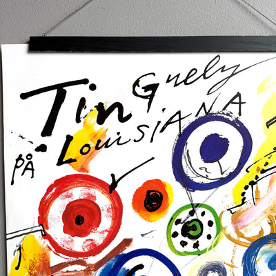 Utställningsaffisch Jean Tinguely, Louisiana Museum, 1986