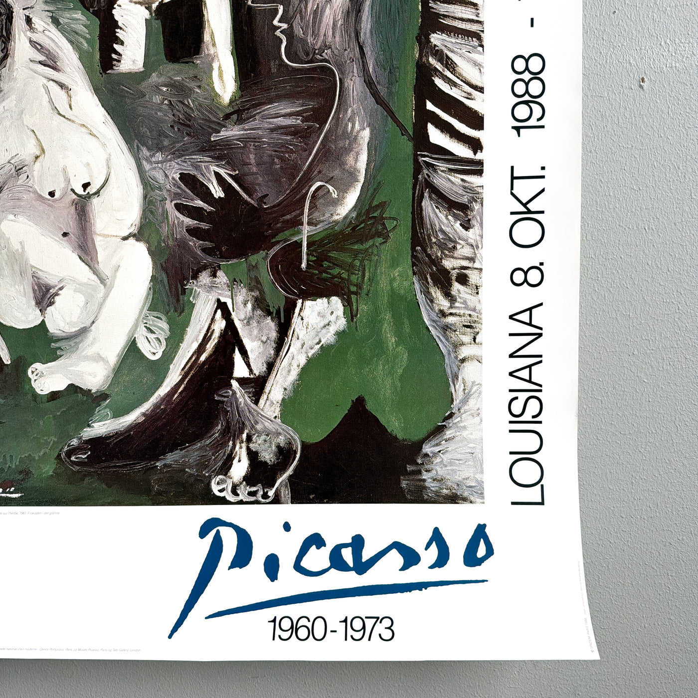 Utställningsaffisch Picasso, Louisiana Museum, 1988-89