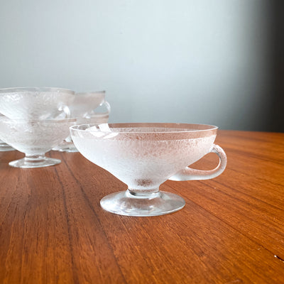 13 st dessertskålar Johansfors glasbruk