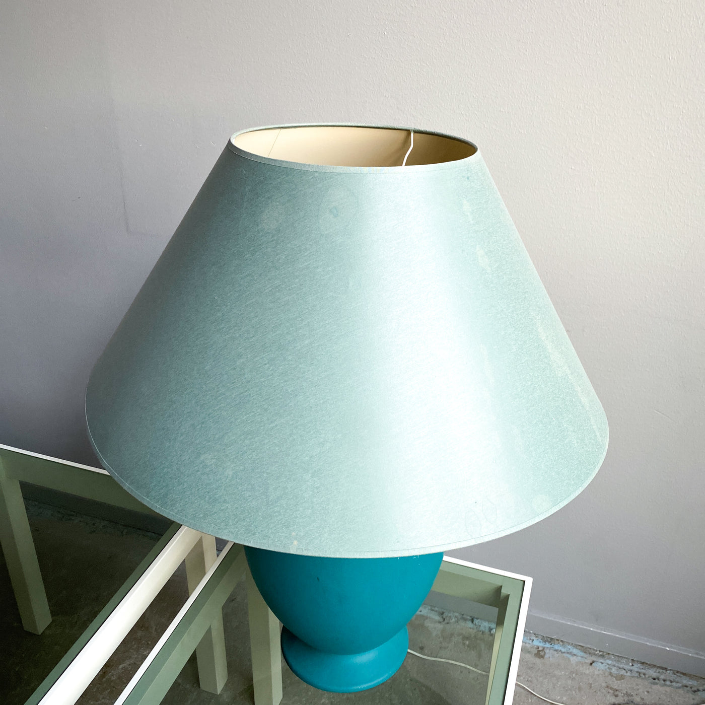 Stor bordslampa KOSTKA, Frankrike 80/90-tal