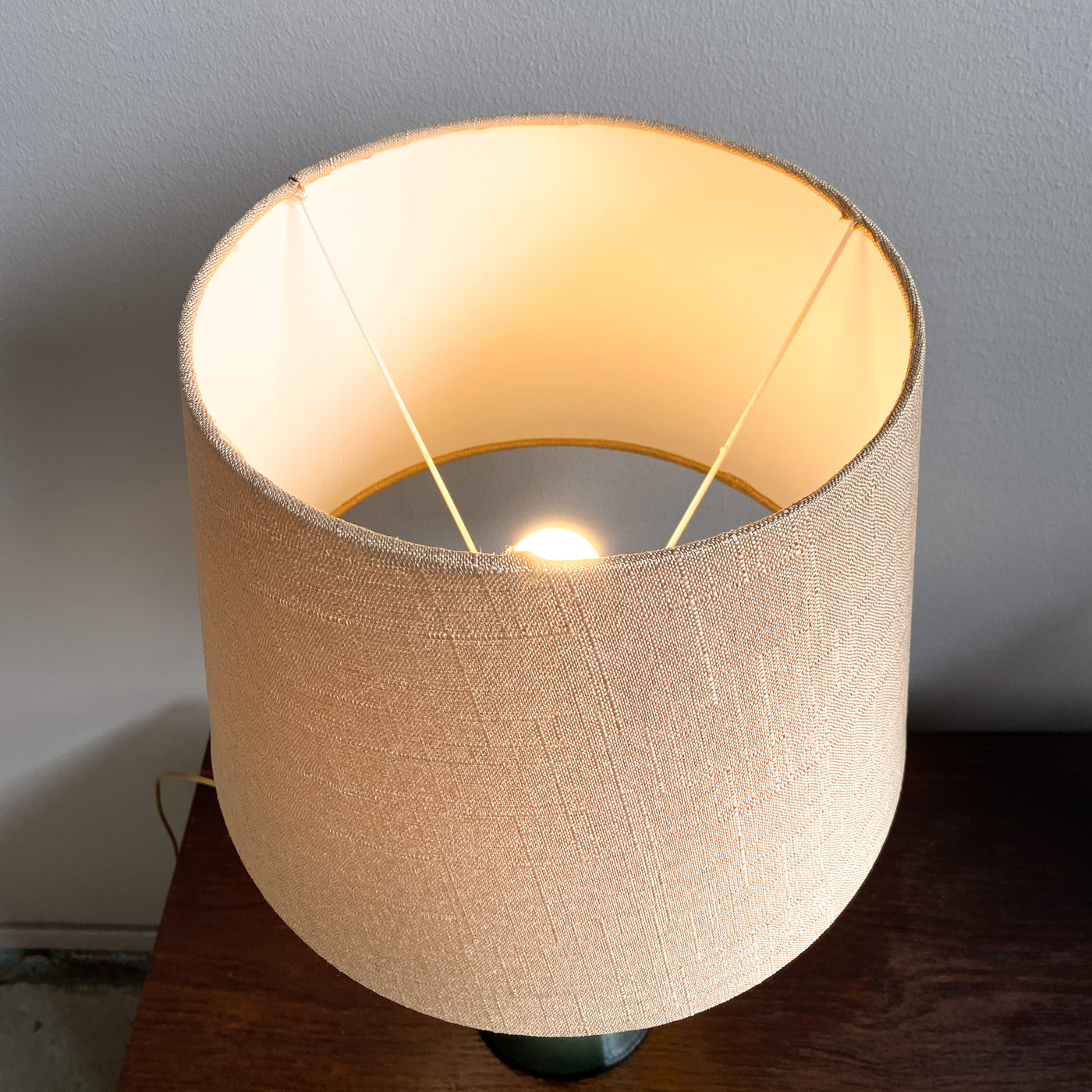 Bordslampa i grått glas - Bernt Nordstedt, Bergboms