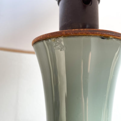 Bordslampa i grått glas - Bernt Nordstedt, Bergboms