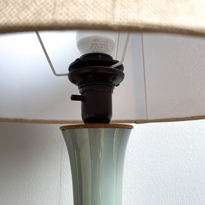 Bordslampa i grått glas - Bernt Nordstedt, Bergboms