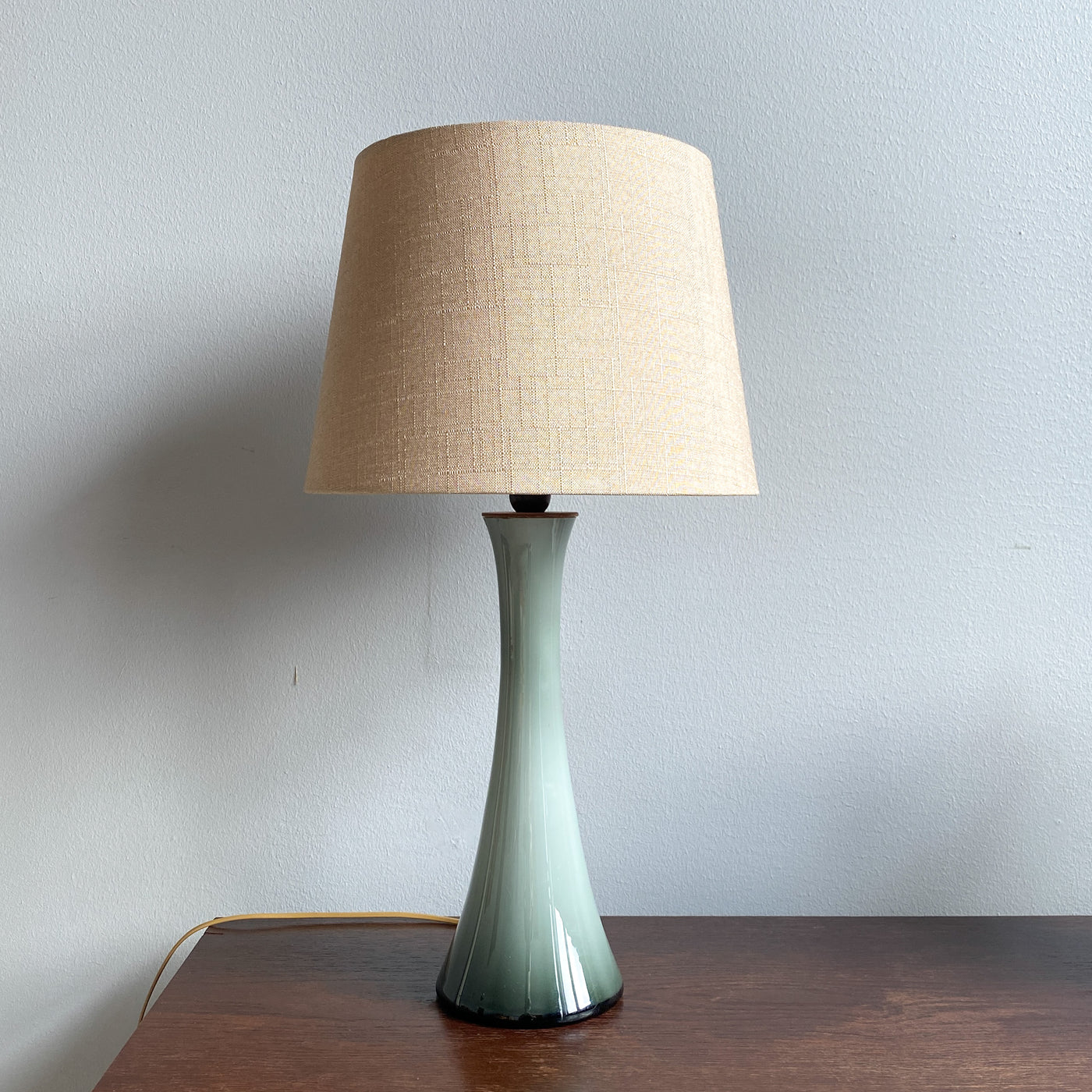 Bordslampa i grått glas - Bernt Nordstedt, Bergboms