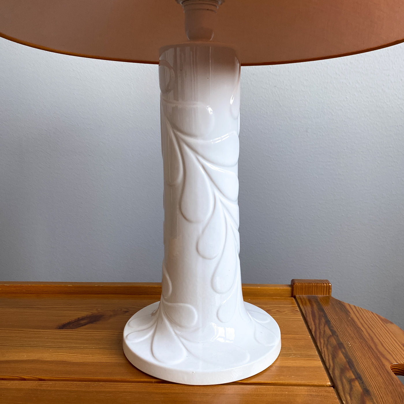 Bordslampa Bladrelief - Margareta Hennix, Gustavsberg