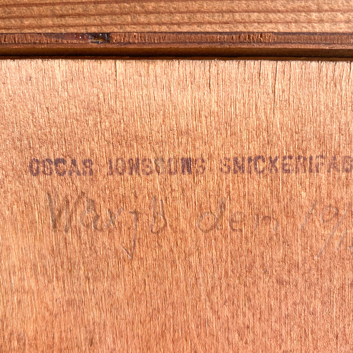 Arkivskåp - Oscar Jonssons Snickerifabrik, 1948