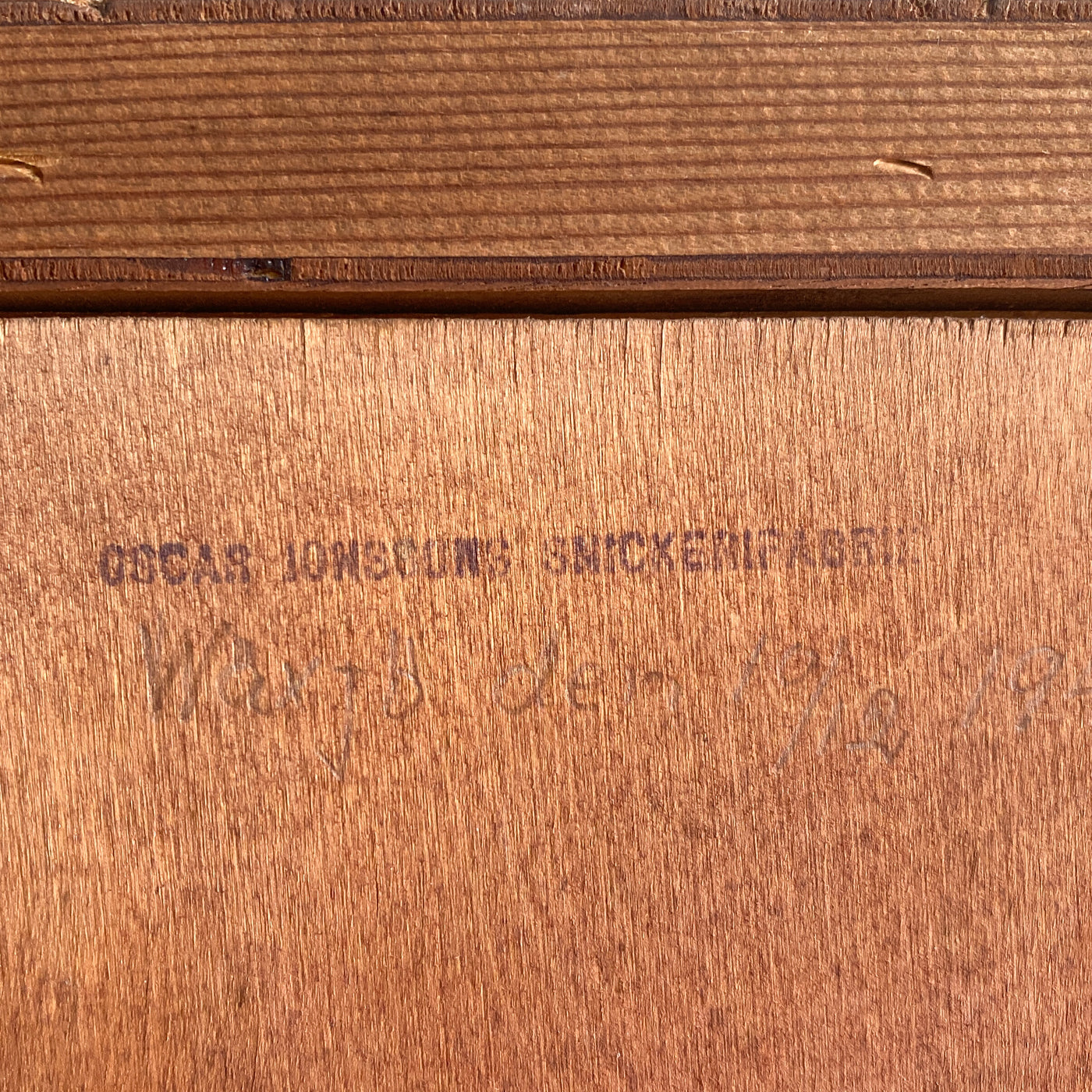 Arkivskåp - Oscar Jonssons Snickerifabrik, 1948