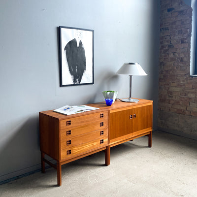 Paret mindre sideboard i teak - Comet, Bogeryds Möbelfabrik