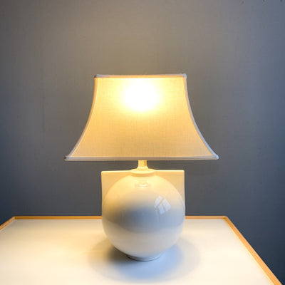 Vit bordslampa Largo, IKEA 80-tal