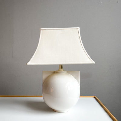 Vit bordslampa Largo, IKEA 80-tal