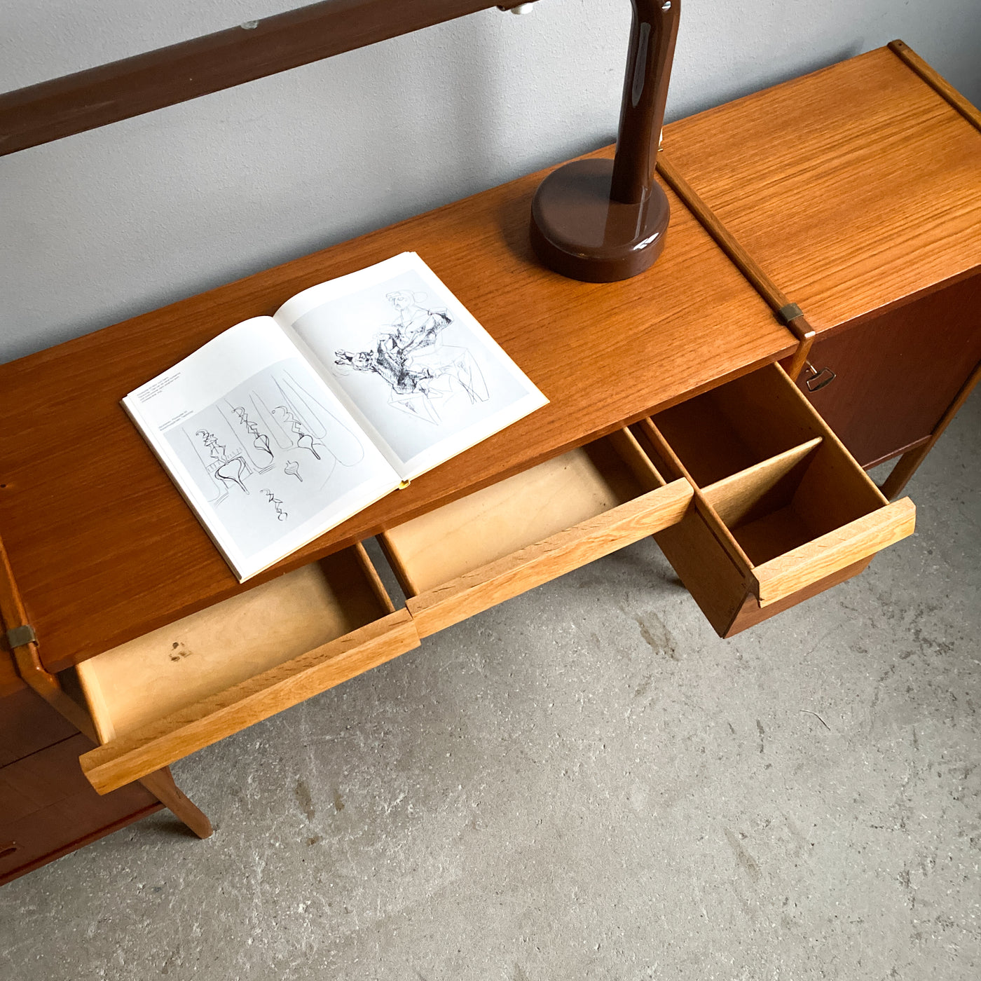 Skrivbord i teak - B. Fridhagen, Bodafors