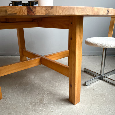 Runt matbord i furu - Norden, IKEA 1975