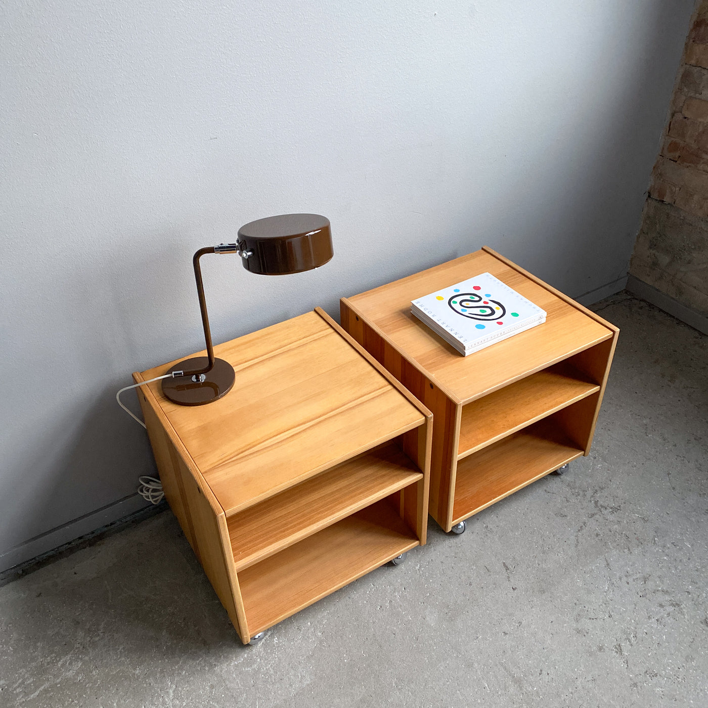 Paret sängbord ”Nätt” - Karin Mobring, IKEA, 70-tal