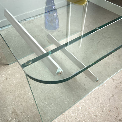 Soffbord i glas, 80-tal