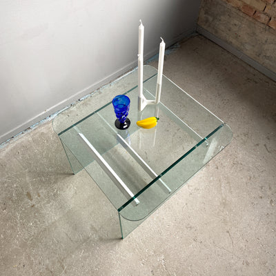Soffbord i glas, 80-tal