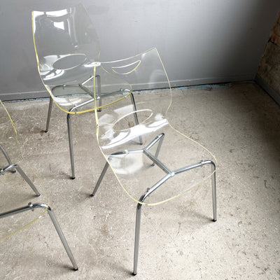 4 stolar i plexi/akryl
