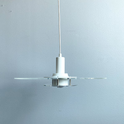 Taklampa i plexi - Cirkel, IKEA 1990