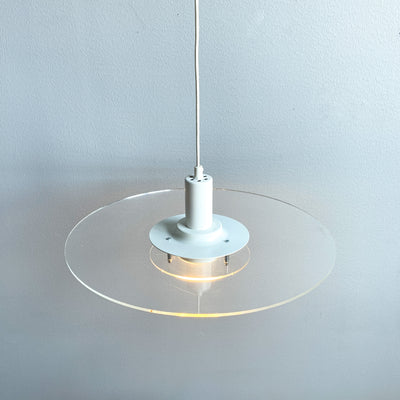 Taklampa i plexi - Cirkel, IKEA 1990