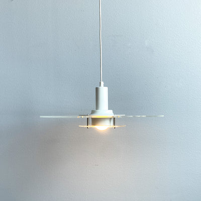 Taklampa i plexi - Cirkel, IKEA 1990
