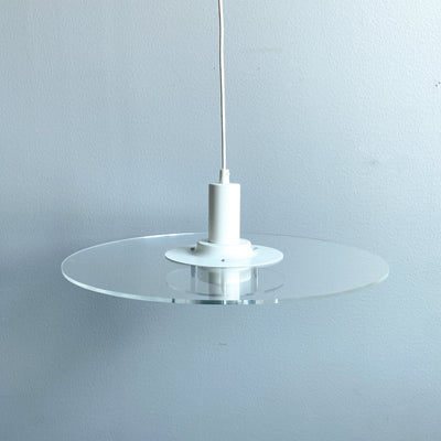 Taklampa i plexi - Cirkel, IKEA 1990