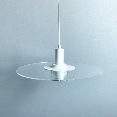 Taklampa i plexi - Cirkel, IKEA 1990