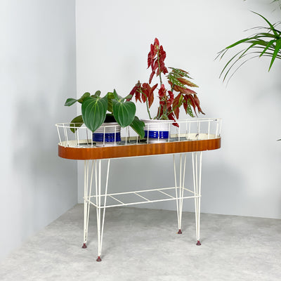 Blomsterbord i teak & string