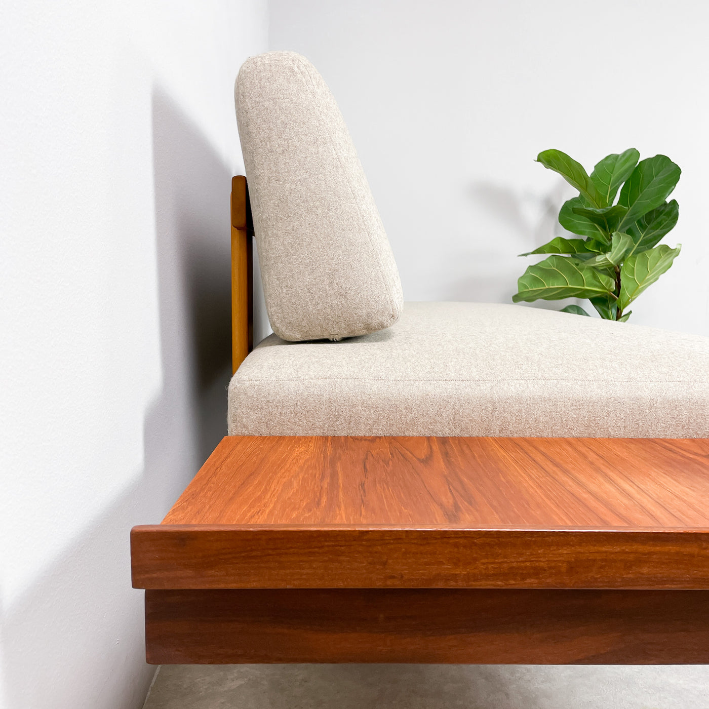 Dagbädd teak & ull - Svane Ekornes