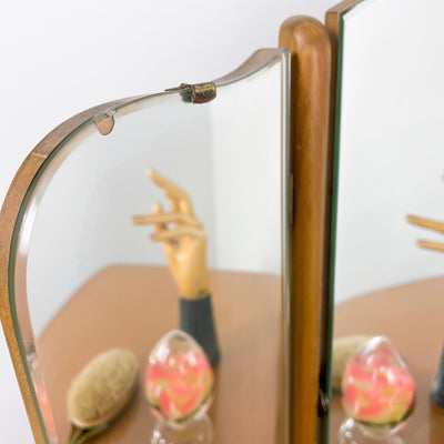 Sminkbord i teak med spegel - Fröseke