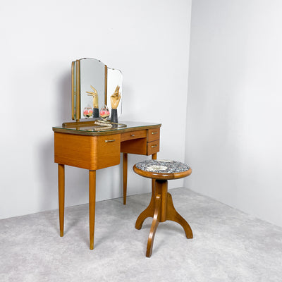 Sminkbord i teak med spegel - Fröseke