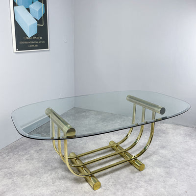 Bord Mio 90-tal i glas och guldmetall