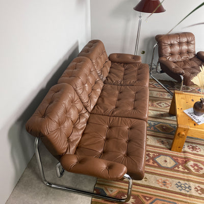 Skinnsoffa "Borkum" John Bertil Häggström IKEA 1978