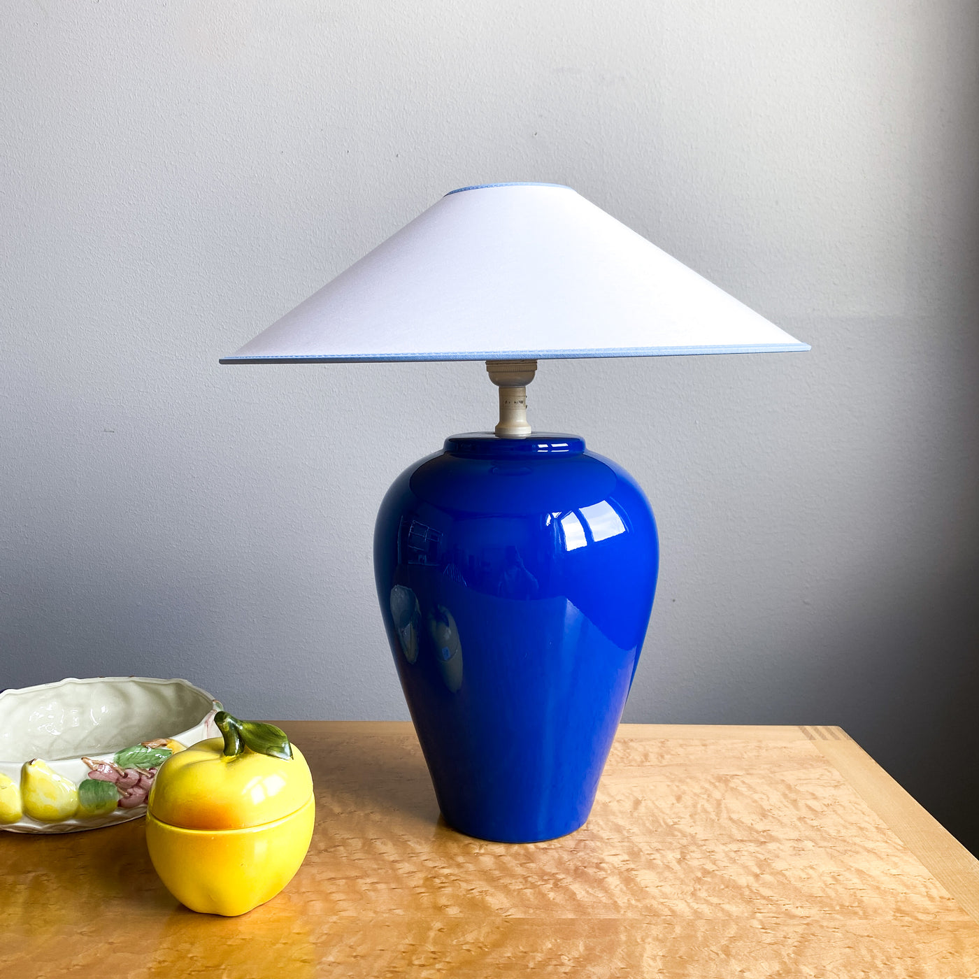 Blå bordslampa IKEA 80-tal