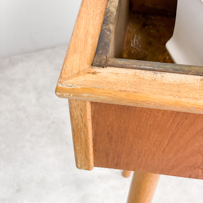 Blombord i teak
