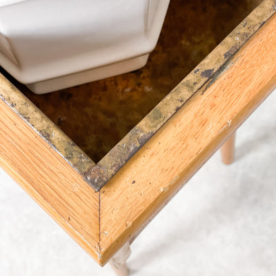 Blombord i teak